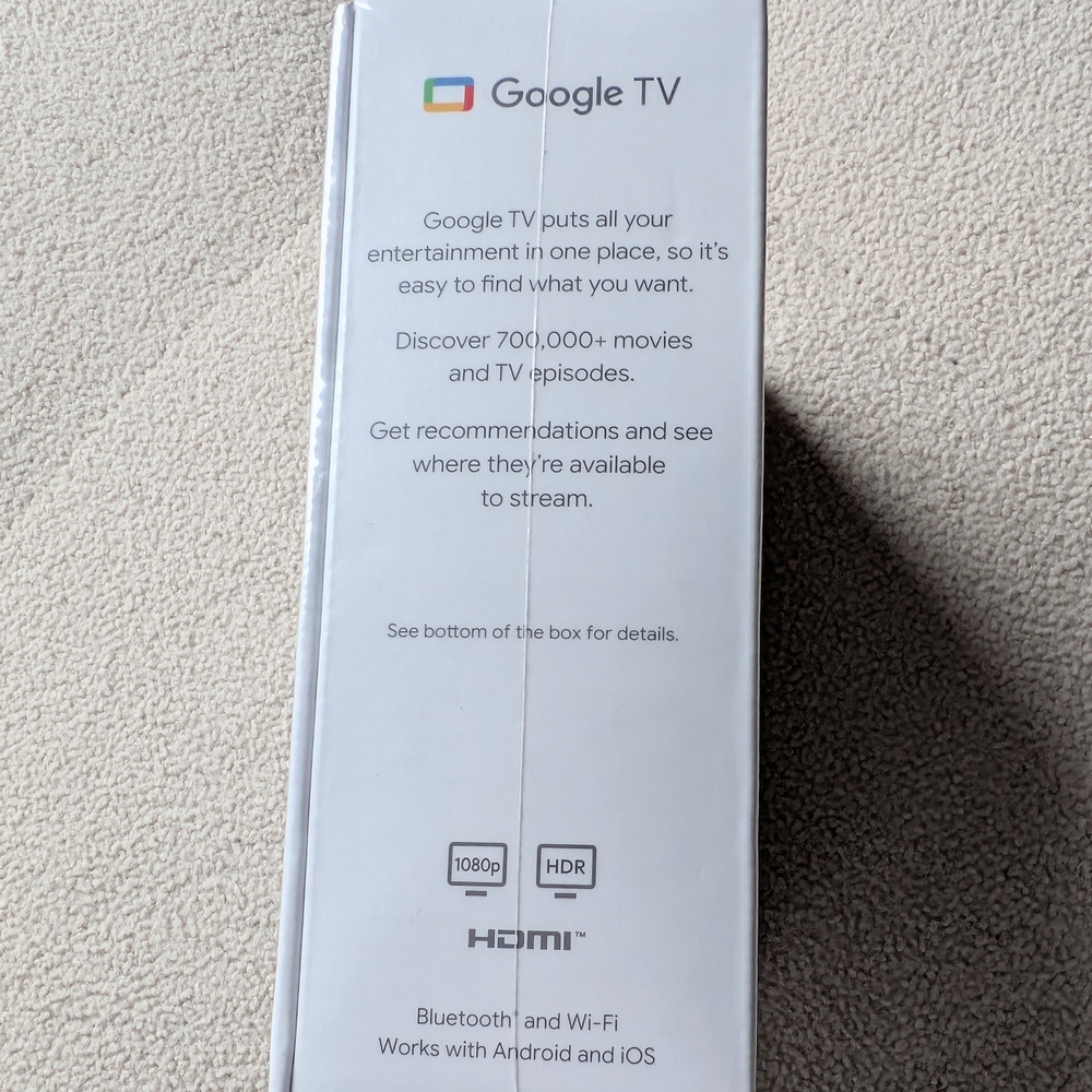 Google Chromecast with Google TV - NWT Unopened Box - Picture 4 of 5